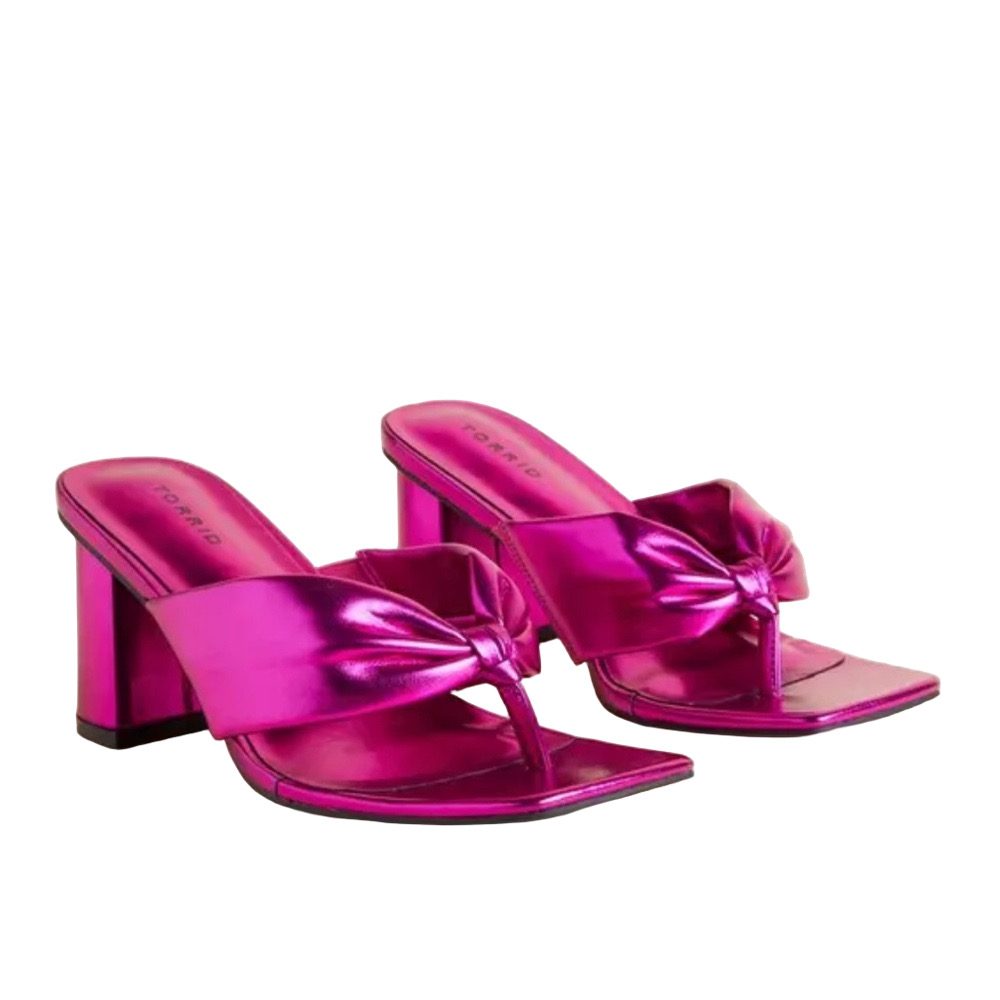 Torrid fuschia Pink Heels with Bow Detail size 7.5 NWT